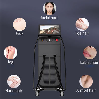 Stationary Vertical Painless Hair Removal Machine 600W Salon Hair Removal Equipment